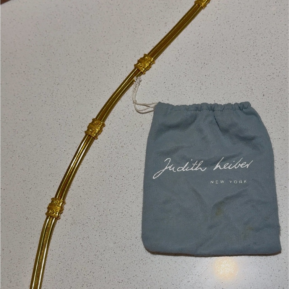 Judith Leiber Gold Belt